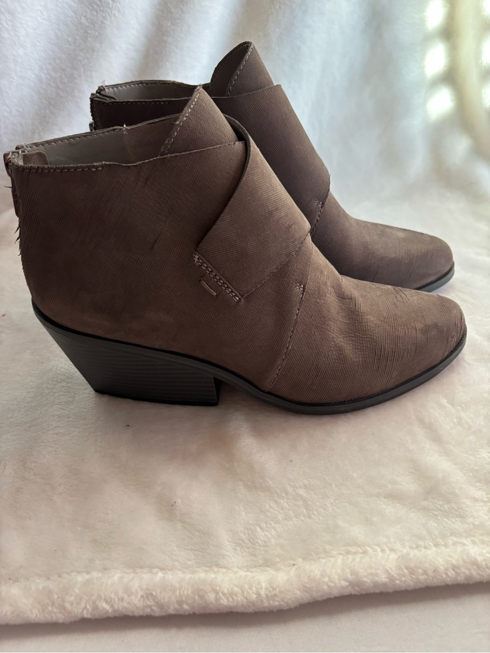 Eileen Fisher Boots Wrap Ankle Booties Size 10 Brown